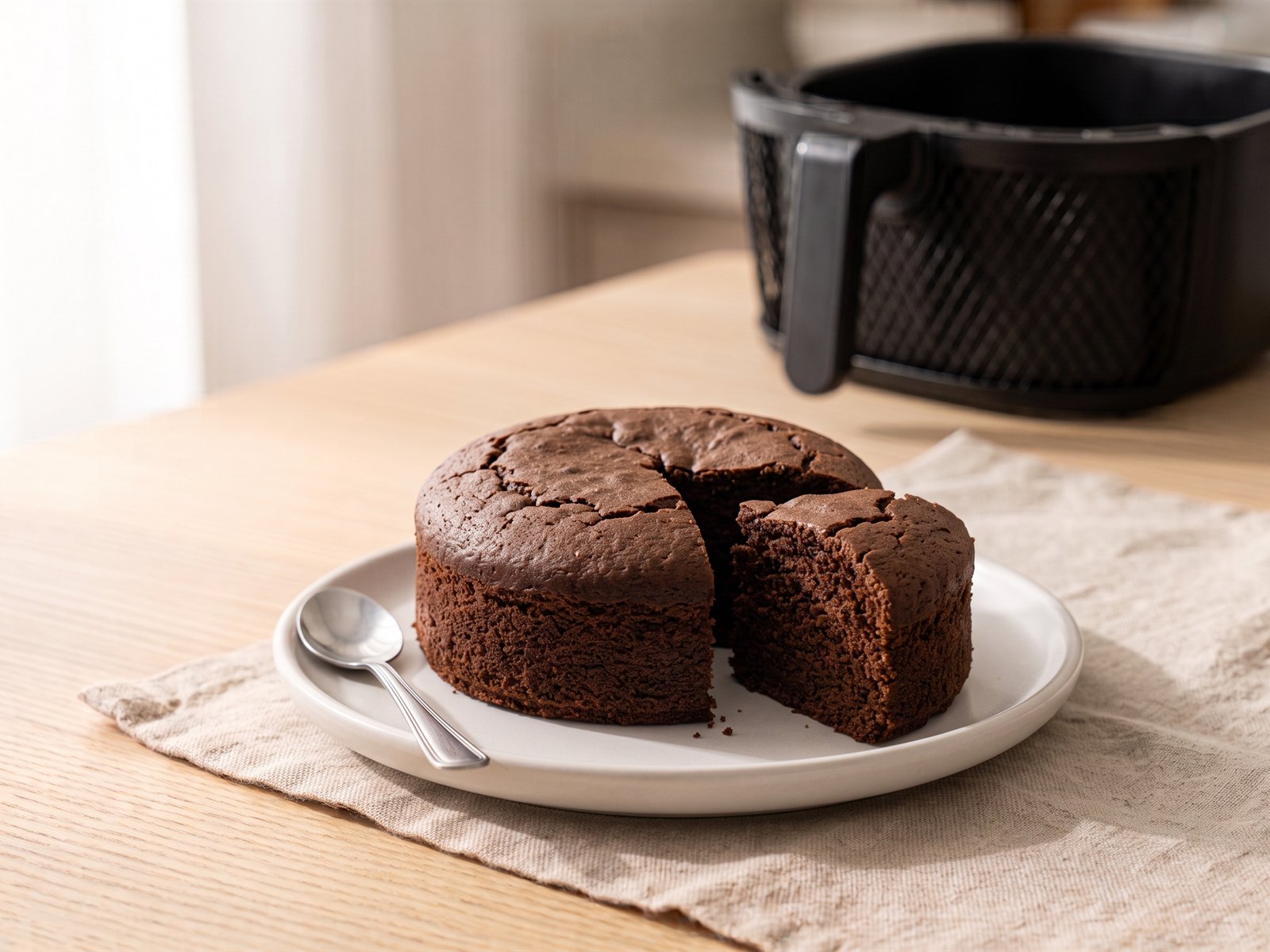 Bolo de chocolate na air fryer